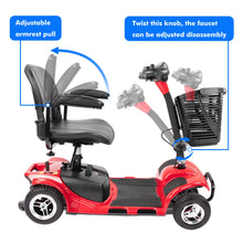 Load image into Gallery viewer, MOBILITY SCOOTER     (4 Wheel / Folding / Electric Powered Rechargeable Compact / Travel Scooter)