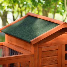 Load image into Gallery viewer, Natural Wood Pet House for Small Animals  Rabbit  Hutch, Orange