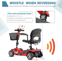 Load image into Gallery viewer, MOBILITY SCOOTER     (4 Wheel / Folding / Electric Powered Rechargeable Compact / Travel Scooter)