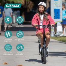 Load image into Gallery viewer, FLEX Electric Scooter with Seat       (for Adults / 18.6 Mile Range &15.5mph Power by 400W Motor / 14" Pneumatic tires)
