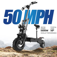 Load image into Gallery viewer, Electric Scooter   (60-85KM/H  / 6000W Dual Motor /  Foldable / 100KM  (63 MILES) RANGE )