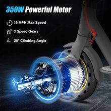 Load image into Gallery viewer, Electric Scooter   (350W / Adult / 36V 10.4AH / Max Speed 30KM/H (18.6 miles per hr /  8.5 Inch Tires /Shock Absorption /Folding)