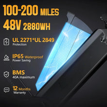 Load image into Gallery viewer, Electric Commuting Bike  (Super fun / 52V 60Ah /200Miles Long Range, / Peak 1200W Power / Adults )