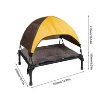 Load image into Gallery viewer, Outdoor Elevated DOG BED  (Foldable/With Removable Canopy Shade/Breathable Bed /comes with Carrying Bag For Camping)