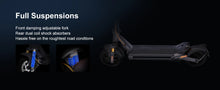 Load image into Gallery viewer, CUNFON Electric Scooter     (1200W / 48V / 30mph /Top speed 80KM/H (49.7 mi/hr ) Range /10.5" off-road Tires / Foldable Commuting E-Scooter  / Dual Brakes)