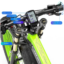 Load image into Gallery viewer, LANKELEISI EU Stock Electric Bike 48V 17.5AH 1000W Motor 26 Inch Fat Tire Folding Electric Bicycle Mountain Snow Off-Road Ebike