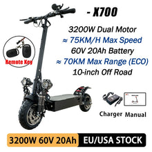 Load image into Gallery viewer, Electric Scooter  (5600W 2 Motors  Off Road 11inch Dual Motor Wheels)