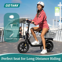 Load image into Gallery viewer, FLEX Electric Scooter with Seat       (for Adults / 18.6 Mile Range &15.5mph Power by 400W Motor / 14" Pneumatic tires)