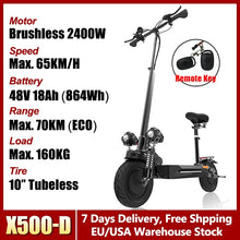 Load image into Gallery viewer, Dual Drive Electric Scooter