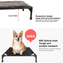 Load image into Gallery viewer, Outdoor Elevated DOG BED  (Foldable/With Removable Canopy Shade/Breathable Bed /comes with Carrying Bag For Camping)
