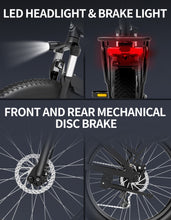 Load image into Gallery viewer, Folding Electric Mountain Bike  (1000W 48V -14AH Battery / 20 INCH Fat Tires)