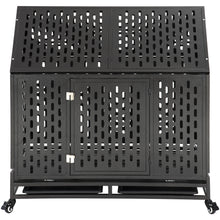 Load image into Gallery viewer, Dog Crate  (Heavy Duty Cage / Strong Metal Frame / Kennel Durable / Indoor & Outdoor / Easy to Assemble & Move / 4 Wheels)