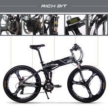 Load image into Gallery viewer, ELECTRIC Folding BICYCLE  (260W/36V _12.8AH Lithium Battery / Mountain Bike / 26 by 1.95 Fat Tires)
