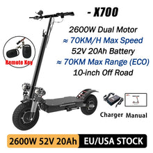 Load image into Gallery viewer, Electric Scooter  (5600W 2 Motors  Off Road 11inch Dual Motor Wheels)

