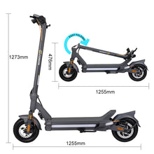 Load image into Gallery viewer, CUNFON Electric Scooter     (1200W / 48V / 30mph /Top speed 80KM/H (49.7 mi/hr ) Range /10.5&quot; off-road Tires / Foldable Commuting E-Scooter  / Dual Brakes)
