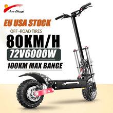 Load image into Gallery viewer, Electric Scooter   (60-85KM/H  / 6000W Dual Motor /  Foldable / 100KM  (63 MILES) RANGE )
