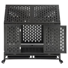 Load image into Gallery viewer, Dog Crate  (Heavy Duty Cage / Strong Metal Frame / Kennel Durable / Indoor &amp; Outdoor / Easy to Assemble &amp; Move / 4 Wheels)
